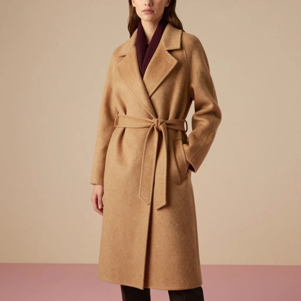 Camel Wrap Coat