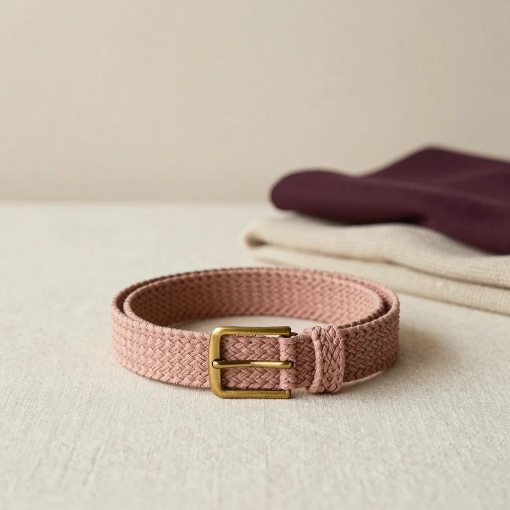 Tan Woven Belt